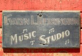 Painted Music Studio Sign